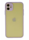 iPhone 11 Kılıf Montreal Silikon Kapak - Mor