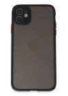 iPhone 11 Kılıf Montreal Silikon Kapak - Siyah