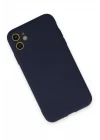 iPhone 11 Kılıf Nano içi Kadife Silikon - Lacivert