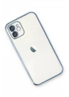 iPhone 11 Kılıf Razer Lensli Silikon - Açık Mavi