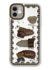 iPhone 11 Kılıf Sweet Desenli Silikon Kapak - Şeffaf