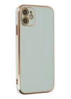 iPhone 11 Kılıf Volet Silikon - Açık Yeşil