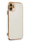 iPhone 11 Kılıf Volet Silikon - Beyaz