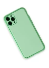 iPhone 11 Pro Kılıf Coco Deri Silikon Kapak - Açık Yeşil