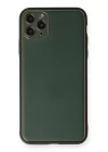 iPhone 11 Pro Kılıf Coco Deri Silikon Kapak - Yeşil