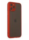 iPhone 11 Pro Kılıf Montreal Silikon Kapak - Kırmızı