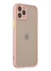 iPhone 11 Pro Kılıf Montreal Silikon Kapak - Pembe