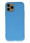 iPhone 11 Pro Kılıf Nano içi Kadife Silikon - Mavi