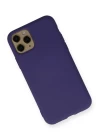 iPhone 11 Pro Kılıf Nano içi Kadife Silikon - Mor