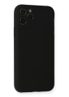 iPhone 11 Pro Kılıf Nano içi Kadife Silikon - Siyah