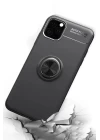iPhone 11 Pro Kılıf Range Yüzüklü Silikon - Siyah