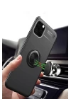 iPhone 11 Pro Kılıf Range Yüzüklü Silikon - Siyah