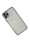 iPhone 11 Pro Kılıf Razer Lensli Silikon - Açık Mavi