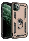 iPhone 11 Pro Kılıf Sofya Yüzüklü Silikon Kapak - Gold