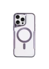 iPhone 11 Pro Max Kılıf Boyi Magsafe Silikon Kapak - Derin Mor