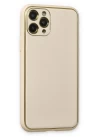 iPhone 11 Pro Max Kılıf Coco Deri Silikon Kapak - Beyaz