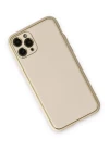 iPhone 11 Pro Max Kılıf Coco Deri Silikon Kapak - Beyaz