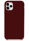 iPhone 11 Pro Max Kılıf Lansman Legant Silikon - Bordo
