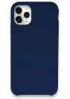 iPhone 11 Pro Max Kılıf Lansman Legant Silikon - Lacivert