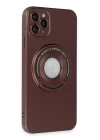iPhone 11 Pro Max Kılıf Lukka Magneticsafe Kapak - Kahverengi