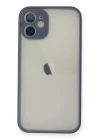 iPhone 11 Pro Max Kılıf Montreal Silikon Kapak - Gri