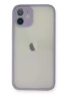 iPhone 11 Pro Max Kılıf Montreal Silikon Kapak - Mor