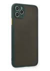 iPhone 11 Pro Max Kılıf Montreal Silikon Kapak - Yeşil