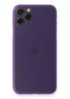 iPhone 11 Pro Max Kılıf PP Ultra İnce Kapak - Mor