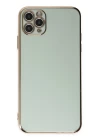 iPhone 11 Pro Max Kılıf Volet Silikon - Açık Yeşil