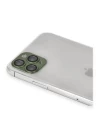 iPhone 11 Pro Max Pers Alüminyum Kamera Lens - Yeşil