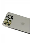 iPhone 11 Pro Max Rainbow Kamera Lens Koruma Cam - Gold