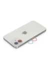 iPhone 11 Renkli Kamera Lens Koruma Cam - Pembe-Mavi