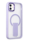 iPhone 11 Tork Magsafe Standlı Kapak - Lila