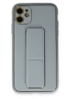 iPhone 12 Kılıf Coco Deri Standlı Kapak - Sky Blue