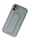 iPhone 12 Kılıf Coco Deri Standlı Kapak - Sky Blue