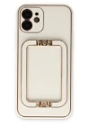 iPhone 12 Kılıf Coco Elit Kapak - Beyaz
