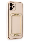 iPhone 12 Kılıf Coco Elit Kapak - Gold
