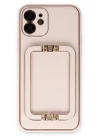 iPhone 12 Kılıf Coco Elit Kapak - Pudra
