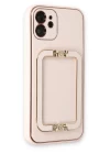 iPhone 12 Kılıf Coco Elit Kapak - Pudra