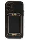 iPhone 12 Kılıf Coco Elit Kapak - Siyah