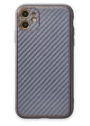 iPhone 12 Kılıf Coco Karbon Silikon - Gri