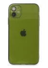 iPhone 12 Kılıf Fly Lens Silikon - Yeşil