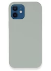 iPhone 12 Kılıf Lansman Legant Silikon - Açık Gri