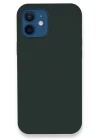 iPhone 12 Kılıf Lansman Legant Silikon - Koyu Yeşil