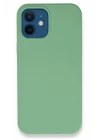 iPhone 12 Kılıf Lansman Legant Silikon - Yeşil