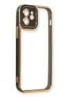 iPhone 12 Kılıf Liva Lens Silikon - Siyah