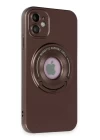 iPhone 12 Kılıf Lukka Magneticsafe Kapak - Kahverengi