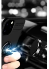 iPhone 12 Kılıf Range Yüzüklü Silikon - Mavi