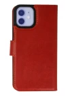 iPhone 12 Kılıf Trend S Plus Kapaklı Kılıf - Kırmızı