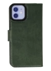 iPhone 12 Kılıf Trend S Plus Kapaklı Kılıf - Yeşil